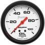 Auto Meter Phantom 2-5/8 Inch Oil Pressure Gauge