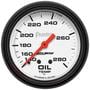Auto Meter Phantom 2-5/8 Inch Oil Temperature Gauge