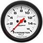 Auto Meter Phantom 2-5/8 Inch Boost/Pyrometer Gauge