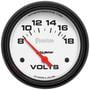Auto Meter Phantom 2-5/8 Inch Voltmeter Gauge