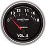 Auto Meter Sport-Comp II 2-5/8 Inch Voltmeter Gauge