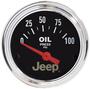 Auto Meter Jeep 2-1/16 Inch Oil Pressure Gauge