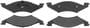 BrakeBest Front Organic Brake Pads