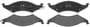 BrakeBest Front Semi-Metallic Brake Pads