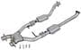 BBK Performance Extracter Series 409 Stainless Steel Exhaust X-Pipe