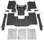 BedRug Charcoal Polypropylene Floor Mat