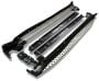 Black Horse Off-Road Silver Aluminum Running Board