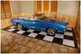 G-Floor Checkerboard 5 Foot X Black, White Roll-Out Garage Flooring