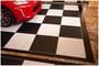 G-Floor Checkerboard 10 Foot X Black, White Roll-Out Garage Flooring