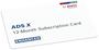 Bosch Ads 525X 12 Mo Sub Card-Enh