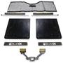 Blue OX Aluminum, Rubber, Steel Mud Flap System