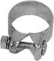 BRExhaust 2-1/8 Inch Stainless Steel Exhaust Clamp