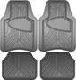 Armor All Classic Molded Rubber Polymer Gray Floor Mat Set