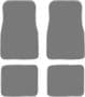 Custom Accessories Gray Standard Carpet Floor Mats