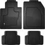 Custom Accessories Smart Fit Black Standard Rubber Universal Floor Mat Set