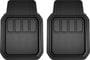 Custom Accessories Black Deep Tray Molded Rubber Polymer Floor Mat Set
