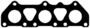 Corteco Round, Triangle Port Stainless Steel Exhaust Manifold Gasket