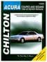 Chilton 86-93 Acura Coupes, Sedans Repair Manual