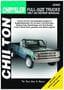 Chilton 67-88 Dodge Pickups Repair Manual