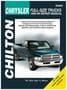 Chilton 89-96 Dodge Pickups Repair Manual