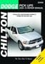 Chilton 09-12 Dodge Trucks, 13-18 Ram Trucks Repair Manual