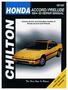 Chilton 84-95 Honda Accord, Prelude Repair Manual