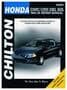 Chilton 84-95 Honda Civic, CRX, Del Sol Repair Manual