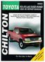 Chilton 89-96 Toyota Pickups, Land Cruiser, 4Runner Repair Manual