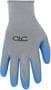 Custom Leathercraft Large Blue, Gray Latex Dip Gripper Gloves