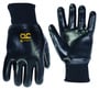Custom Leathercraft Large Black Neoprene Gauntlet Cuff Gloves