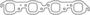 Cometic Rectangle Port Metal Exhaust Manifold Gasket Set