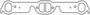 Cometic D-Shape, Oval Port Multi-Layer Steel (MLS) Exhaust Manifold Gasket Set