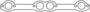 Cometic D-Shape Port Steel Exhaust Manifold Gasket Set
