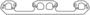 Cometic D-Shape Port Steel Exhaust Manifold Gasket Set