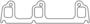 Cometic Rectangle Port Steel Exhaust Manifold Gasket Set
