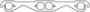 Cometic Square Port Fiber, Graphite, Stainless Steel (HTS) Exhaust Manifold Gasket Set