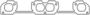 Cometic Oval Port Steel Exhaust Manifold Gasket Set
