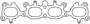 Cometic Oval Port Multi-Layer Steel (MLS) Exhaust Manifold Gasket