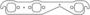 Cometic Rectangle Port Steel Exhaust Manifold Gasket Set
