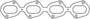 Cometic Oval Port Multi-Layer Steel (MLS) Exhaust Manifold Gasket Set