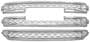 Coast To Coast ABS Plastic Chrome-Plated Finish Grille Insert