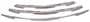 Coast To Coast ABS Plastic Chrome-Plated Finish Grille Insert