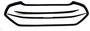 Coast To Coast ABS Plastic Black, Gloss Finish Grille Insert
