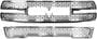 Coast To Coast ABS Plastic Chrome-Plated Finish Grille Insert