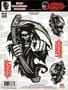 Lethal Threat Reaper Black, Chrome Vinyl Decal