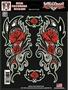 Lethal Threat Rose Black, Chrome, Red Vinyl Decal