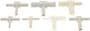 Dorman AutoGrade 1/8, 3/16, 1/4, 3/8 Inch Tee (T) Hard Vacuum Tee Connector Assortment