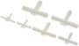 Dorman AutoGrade 5/32, 3/16, 1/4, 5/16, 3/8, 1/8 Inch Tee (T) Hard Vacuum Tee Connector Assortment