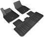 3D Mats Elitect Black Elegant Floor Mat Set