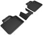 3D Mats Kagu Black Embossed Pattern Thermoplastic Rubber (TPR) Floor Mat Set